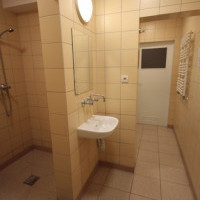 Bathroom and toilet in a student residence unit 