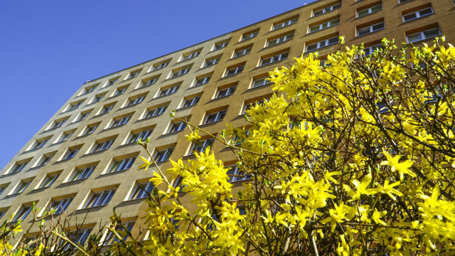 The main entrance tot Pasat - student hall of residence, MUS, Szczecin, Poland