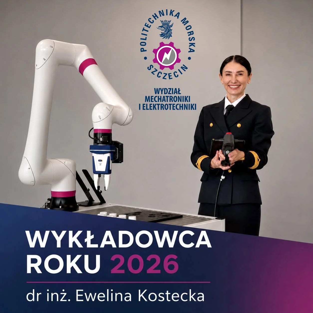 Ewelina Kostecka - laureatka plebiscytu Wykladowca Roku na Politechnice Morskiej