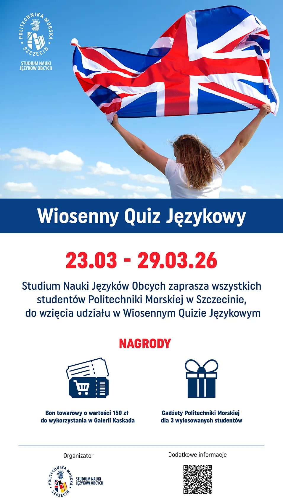 Plakat Wiosennego Quizu Językowego 2026