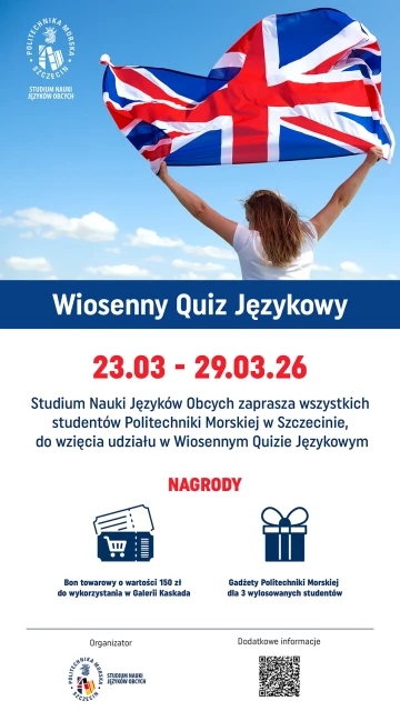 Plakat Wiosennego Quizu Językowego 2026