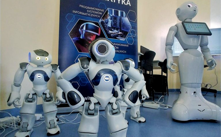 Robots at The Faculty of Computer Science and Telecommunications, Maritime University of Szczecin, Poland (photo. Rafał Zaweracz)