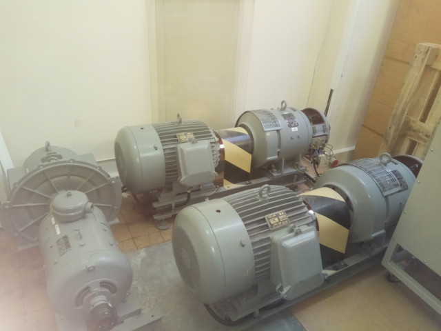 Variable-speed synchronous generators set of 21 kW power each